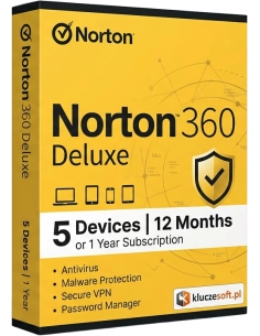 Norton 360 Deluxe — 5 Devices, 12 Months