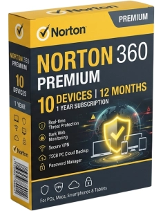 Norton 360 Premium — 10 Devices, 12 Months