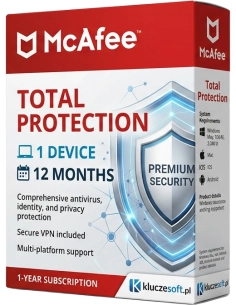 McAfee Total Protection — 1 Device, 12 Months