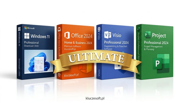 Ultimate Bundle: Windows 11 Pro + Office 2024 + Visio 2024 + Project 2024